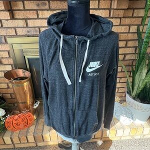 Nike Vintage Charcoal Zip Up Hoodie Women’s Size XL